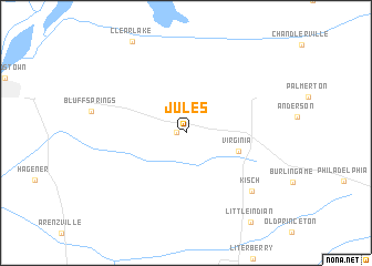 map of Jules