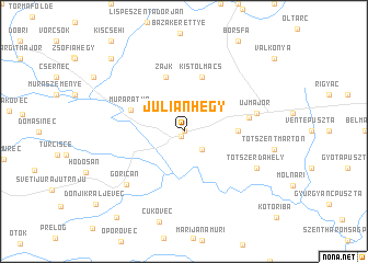 map of Juliánhegy