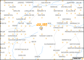 map of Julián