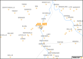 map of Julian