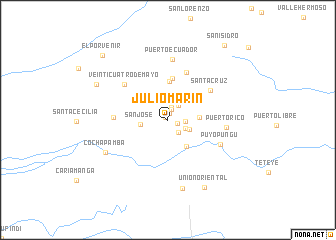 map of Julio Marín