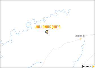 map of Júlio Marques
