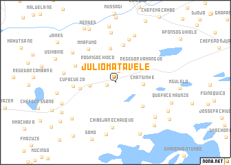 map of Júlio Matavele