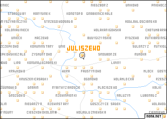 map of Juliszewo