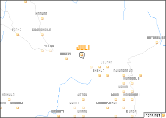 map of Juli