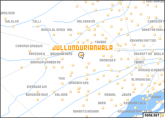map of Jullunduriānwāla
