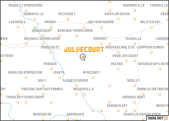 map of Julvécourt