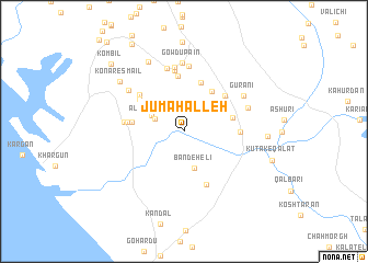 map of Jūmaḩalleh