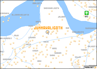 map of Jummāwāli Goth