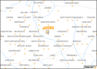 map of Junas