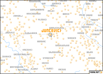 map of Junčevići