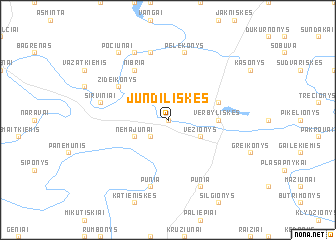 map of Jundiliškės