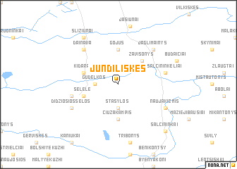 map of Jundiliškės