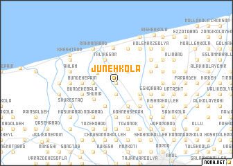 map of Jūneh Kolā