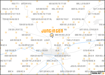 map of Jungingen