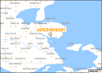 map of Jungshoved By