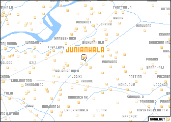 map of Juniānwāla