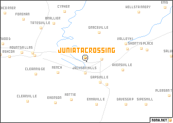 map of Juniata Crossing