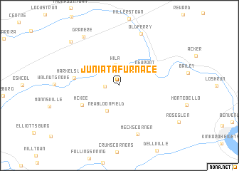 map of Juniata Furnace