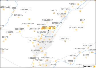 map of Juniata