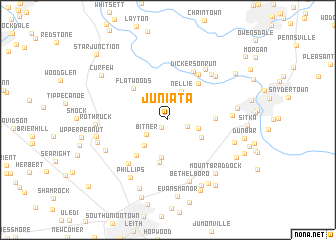 map of Juniata