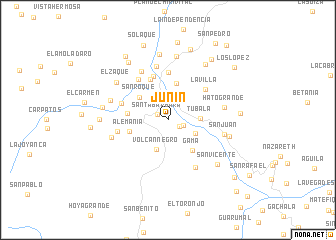 map of Junín