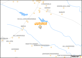 map of Juniper