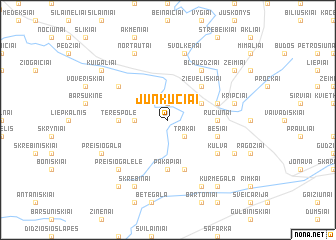 map of Junkučiai