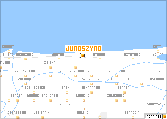 map of Junoszyno