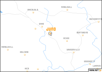 map of Juno