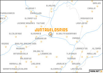 map of Junta de los Ríos