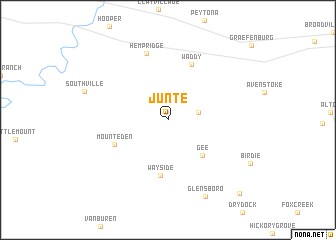 map of Junte