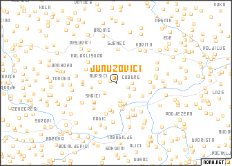 map of Junuzovići