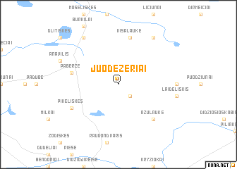 map of Juodežeriai