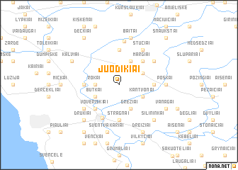 map of Juodikiai