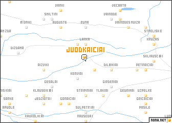 map of Juodkaičiai