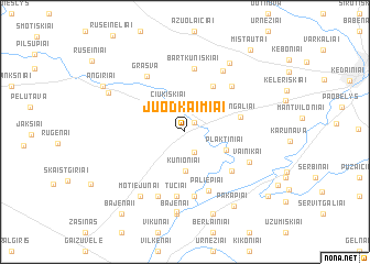 map of Juodkaimiai