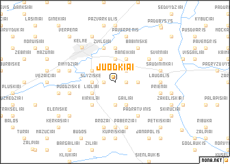 map of Juodkiai