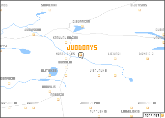 map of Juodonys