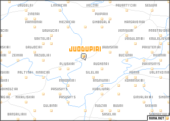 map of Juodupiai