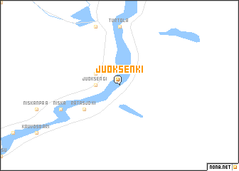 map of Juoksenki