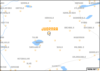 map of Juornaa