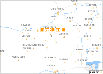 map of Juostaviečiai