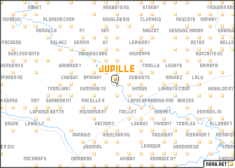 map of Jupille