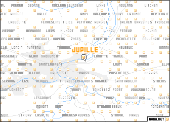 map of Jupille