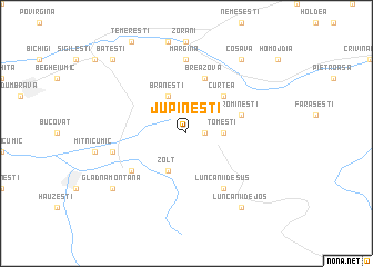 map of Jupîneşti
