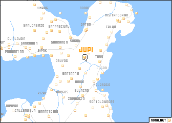 map of Jupi