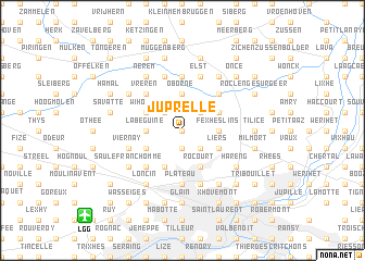 map of Juprelle