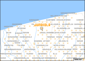 map of Jūrā Kolā