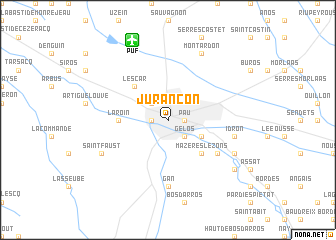 map of Jurançon